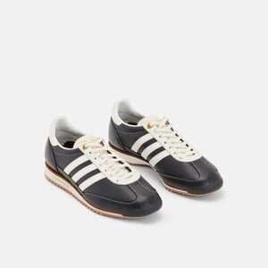 Black Leather Adidas SL 72| Never Worn